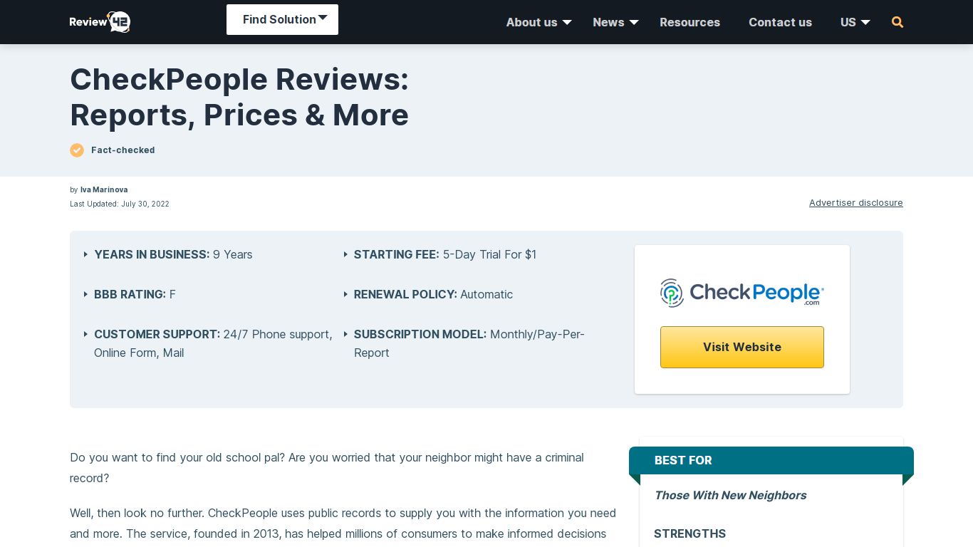 2022’s CheckPeople Reviews: Reports, Pricing, Features & More